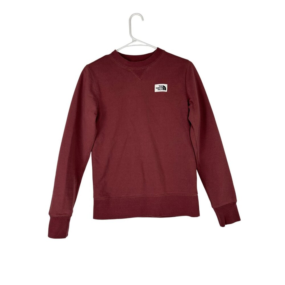 The North Face Heritage Patch Crew Neck Sweatshirt Size XS Women's Wild Ginger
